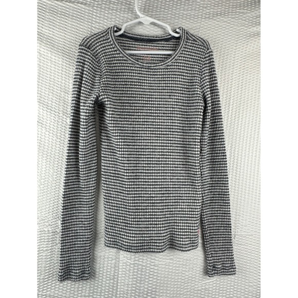 abercrombie kids Other - ABERCROMBIE KIDS Gray Striped Long Sleeve Shirt size 9/10‎